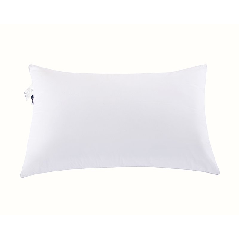 Double needle edge feather velvet pillow