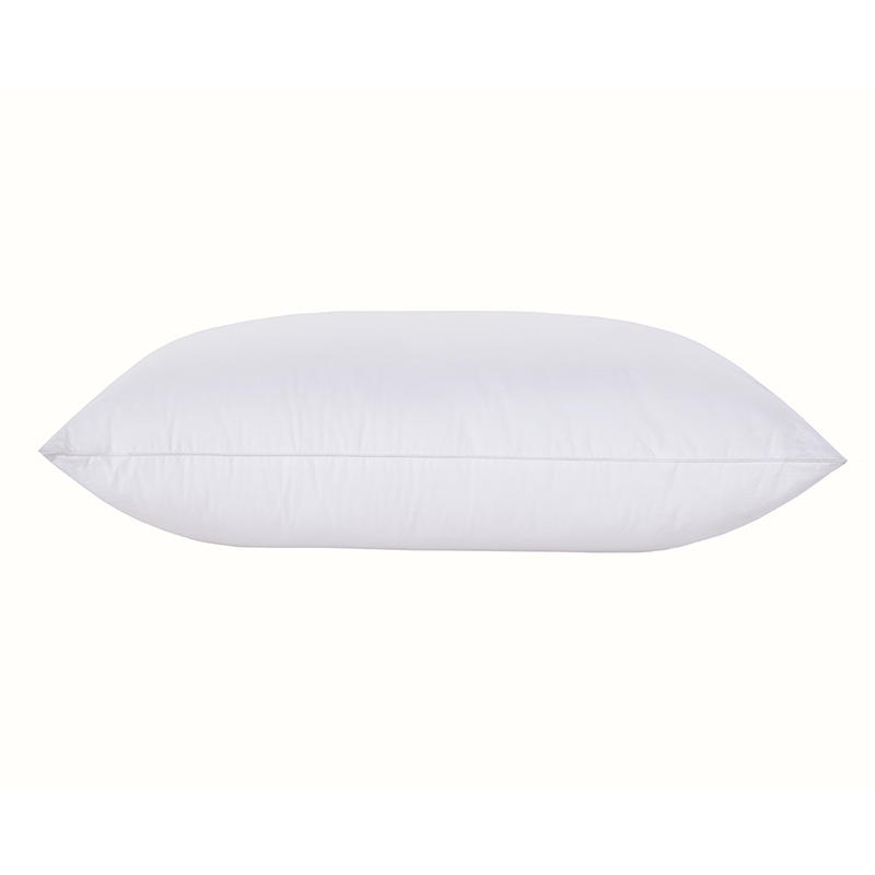 Double needle edge feather velvet pillow