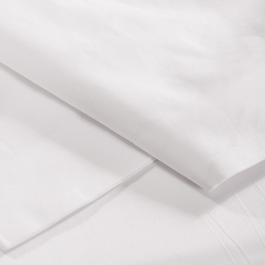 REAL TEXTILE Hotel 100% Cotton White Sateen 350 Thread Count Bedding Sets