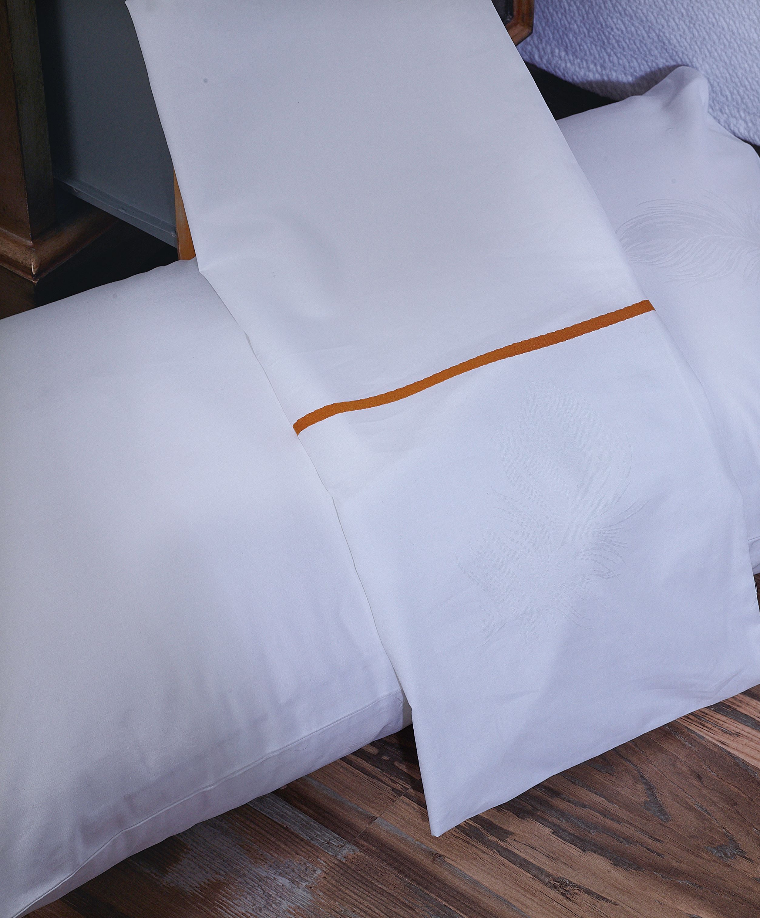 REAL TEXTILESpecial Offer. Hotel 100% Cotton White 400 Thread Count Yarn-dyed Bedding Sets