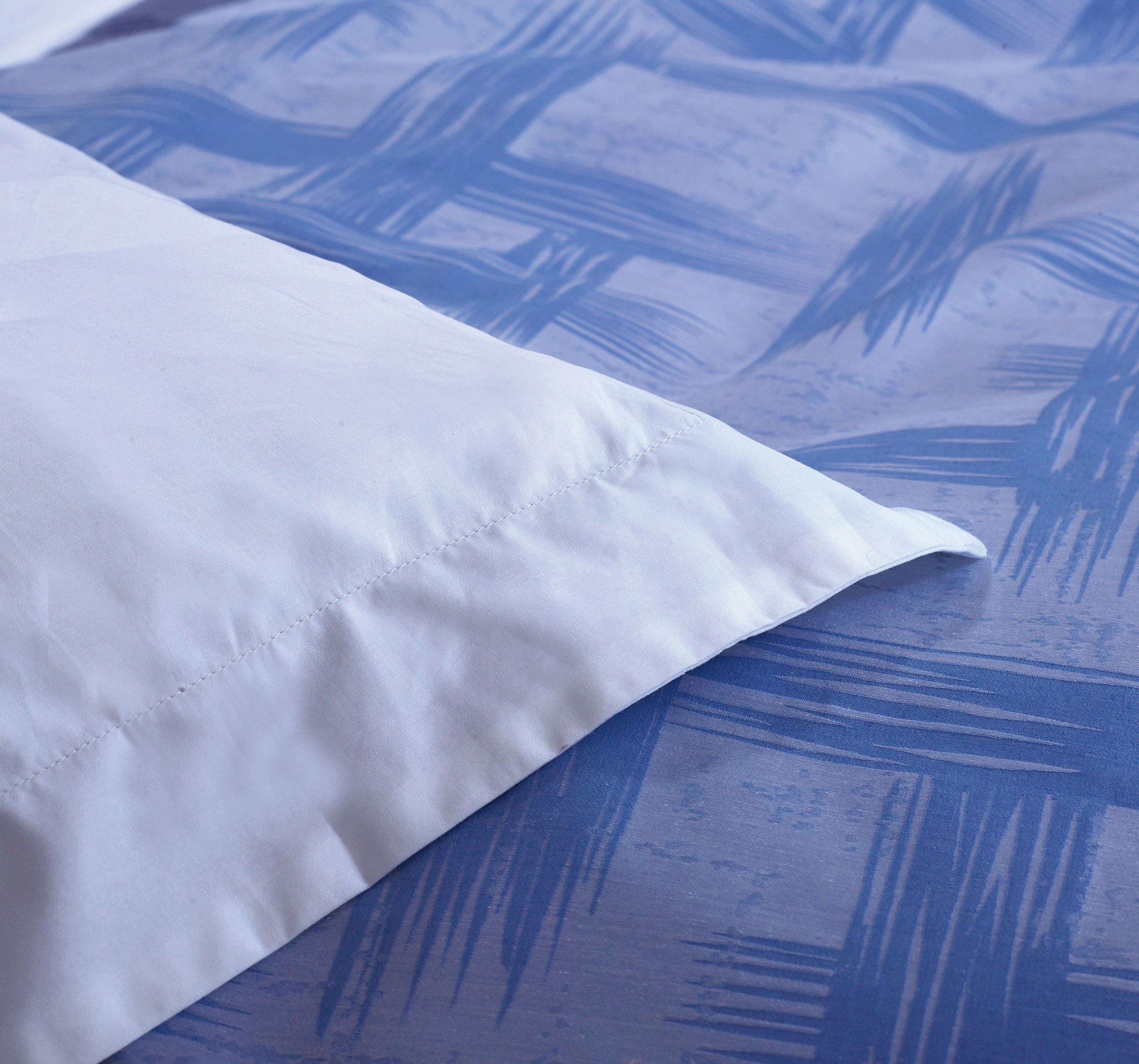 REAL TEXTILESpecial Offer. Hotel 100% Cotton White 350 Thread Count Yarn-dyed Bedding Sets