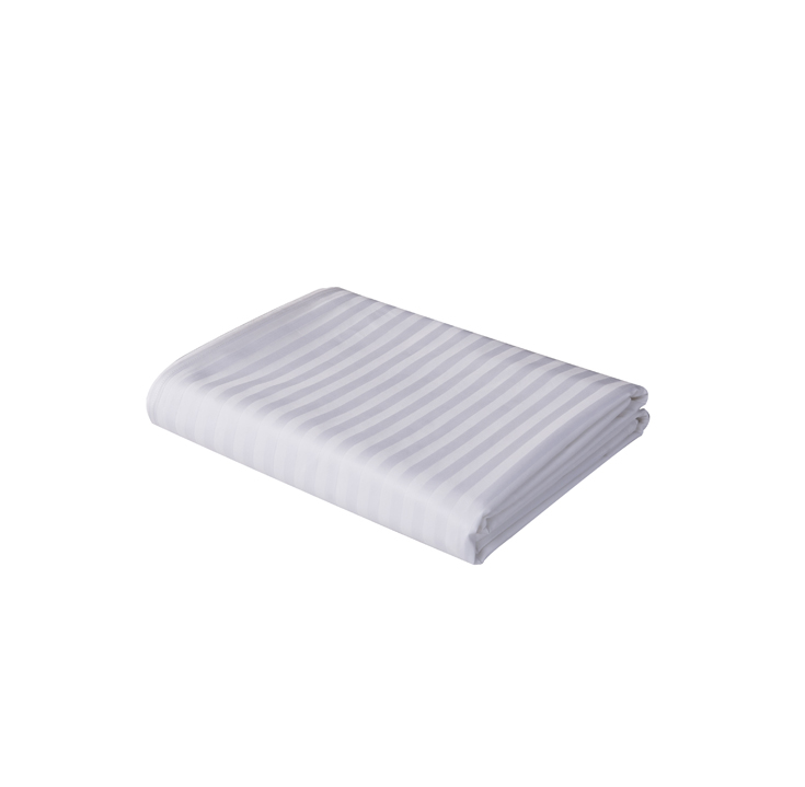 REAL TEXTILE Hotel 100% Cotton White Satin Stripe 5mm/10mm/30mm,300 Thread Count Bedding Sets