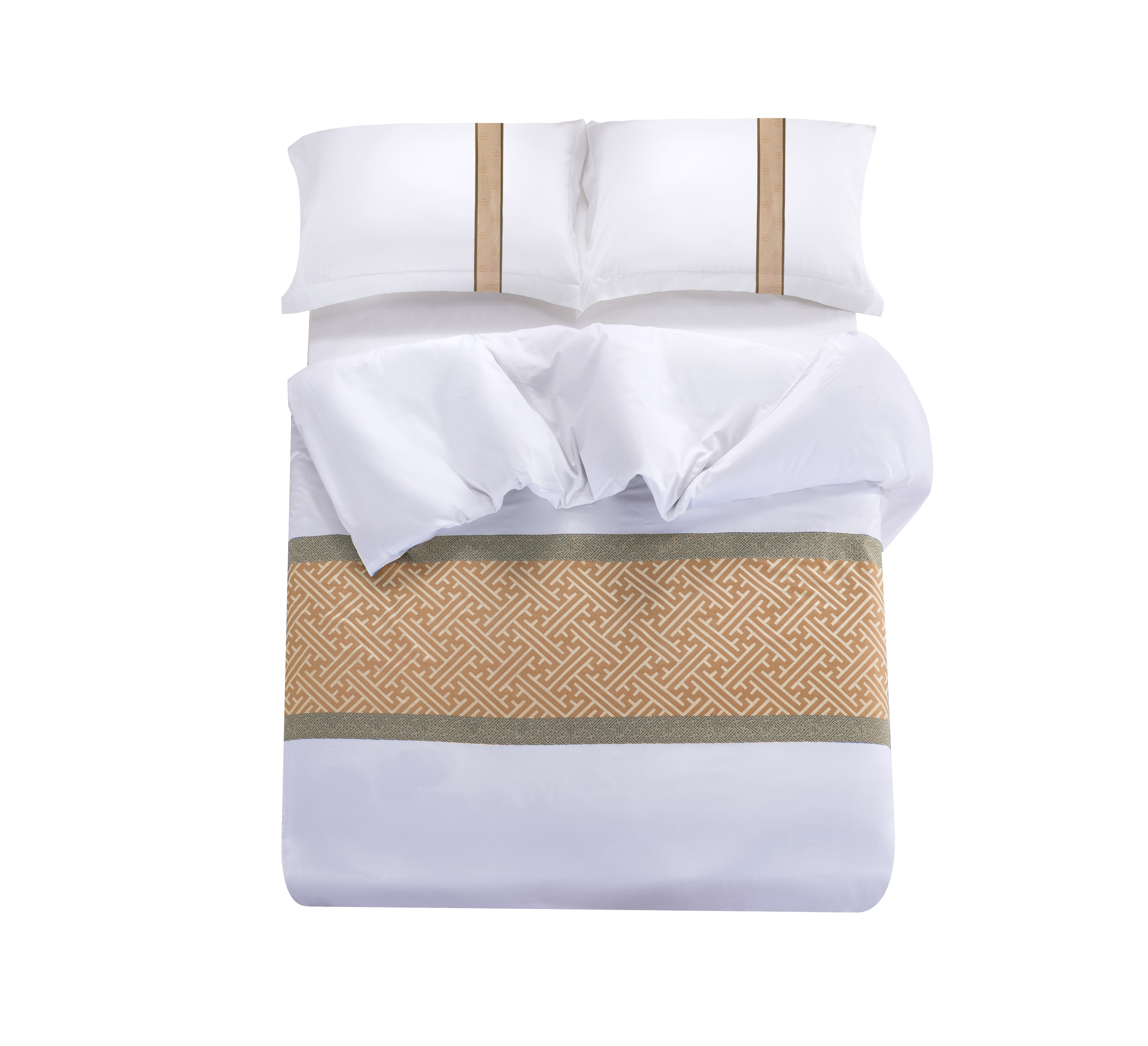 REAL TEXTILESpecial Offer. Hotel 100% Cotton White 400 Thread Count Yarn-dyed Bedding Sets