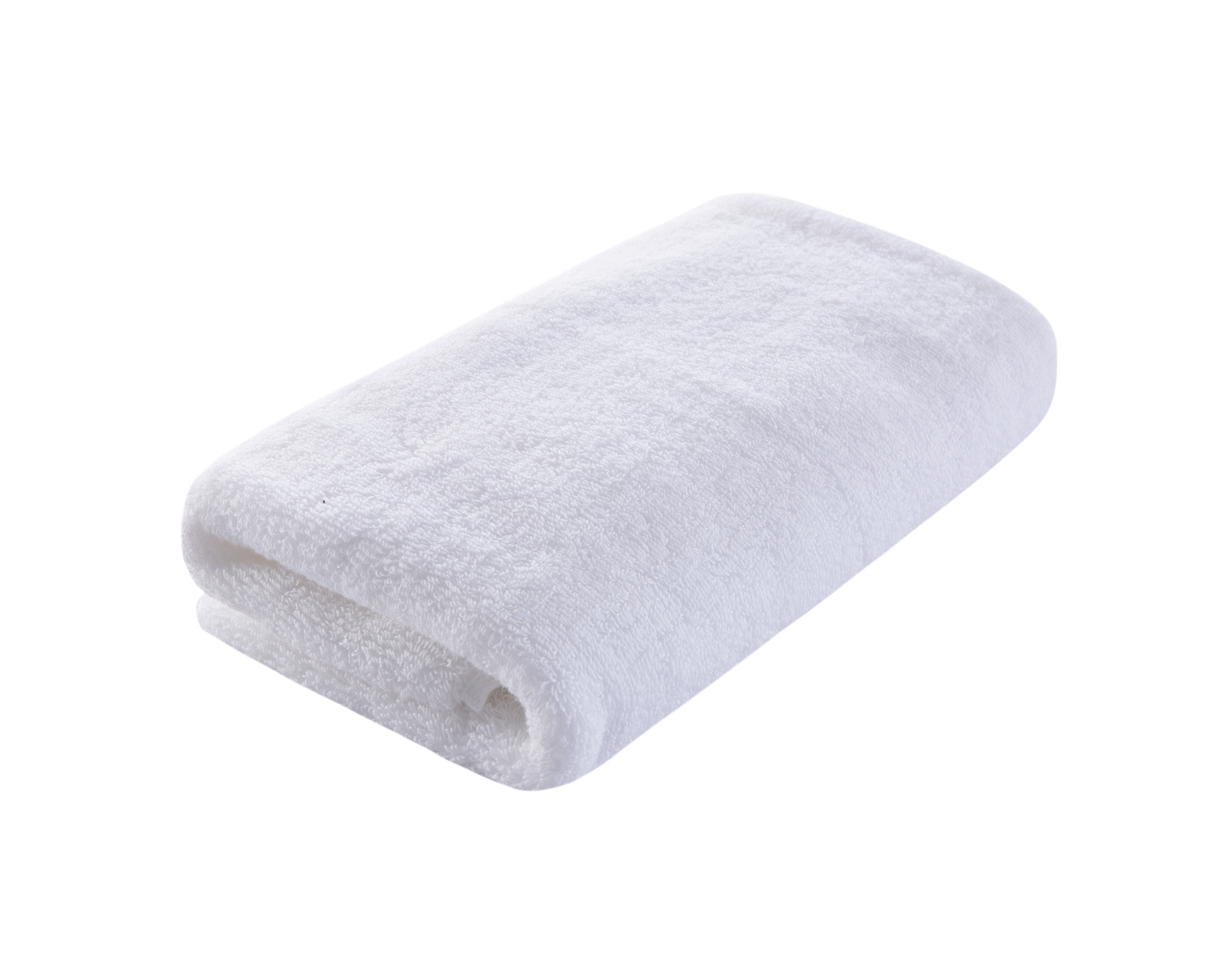 REAL TEXTILE Hotel Bathroom Towels 100% Cotton 21s Double Loops WhitePlain