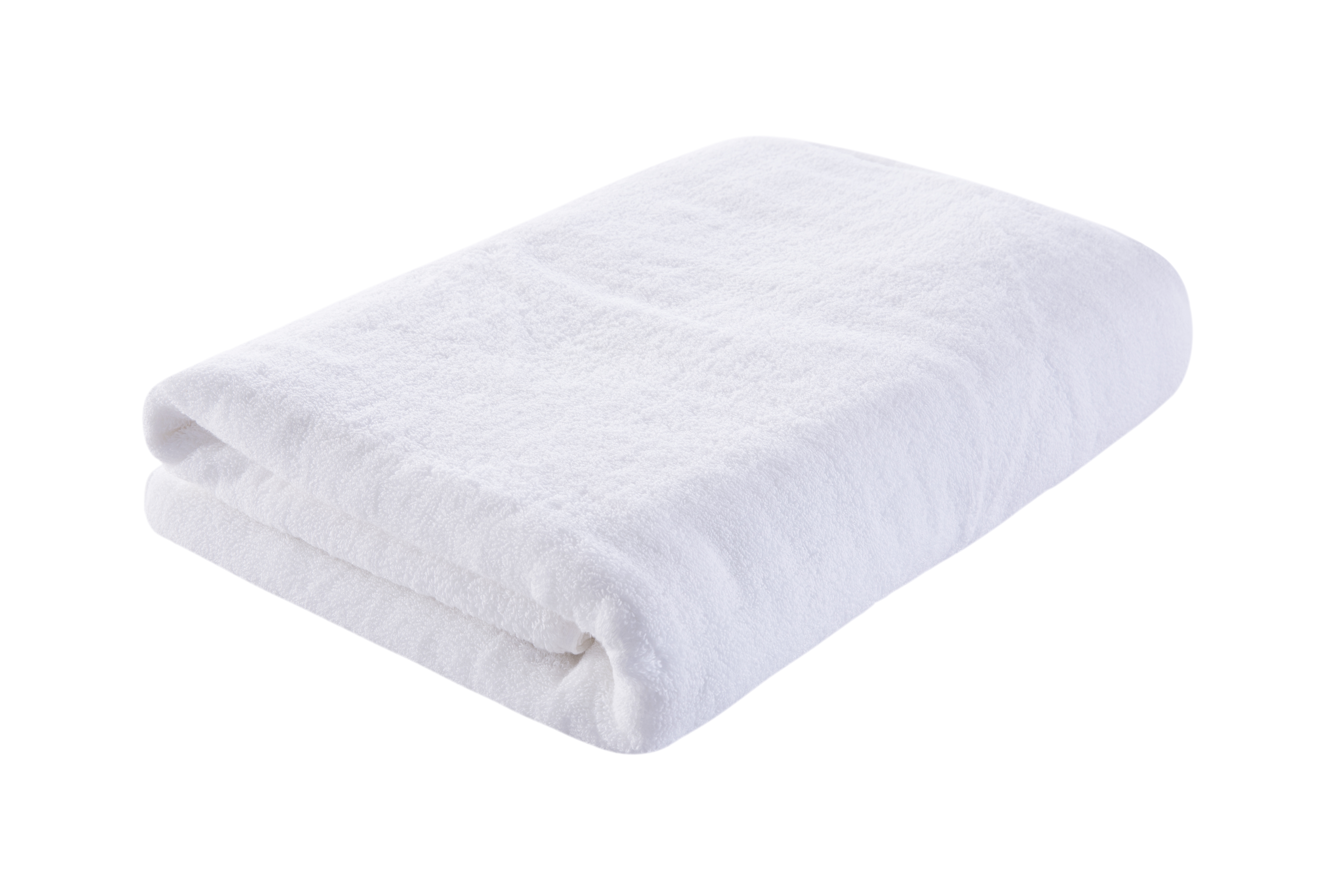 REAL TEXTILE Hotel Bathroom Towels 100% Cotton 32s Double Loops WhitePlain